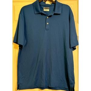 pga tour‎ golf airflux blue shirt sz XL logo on sleeve
